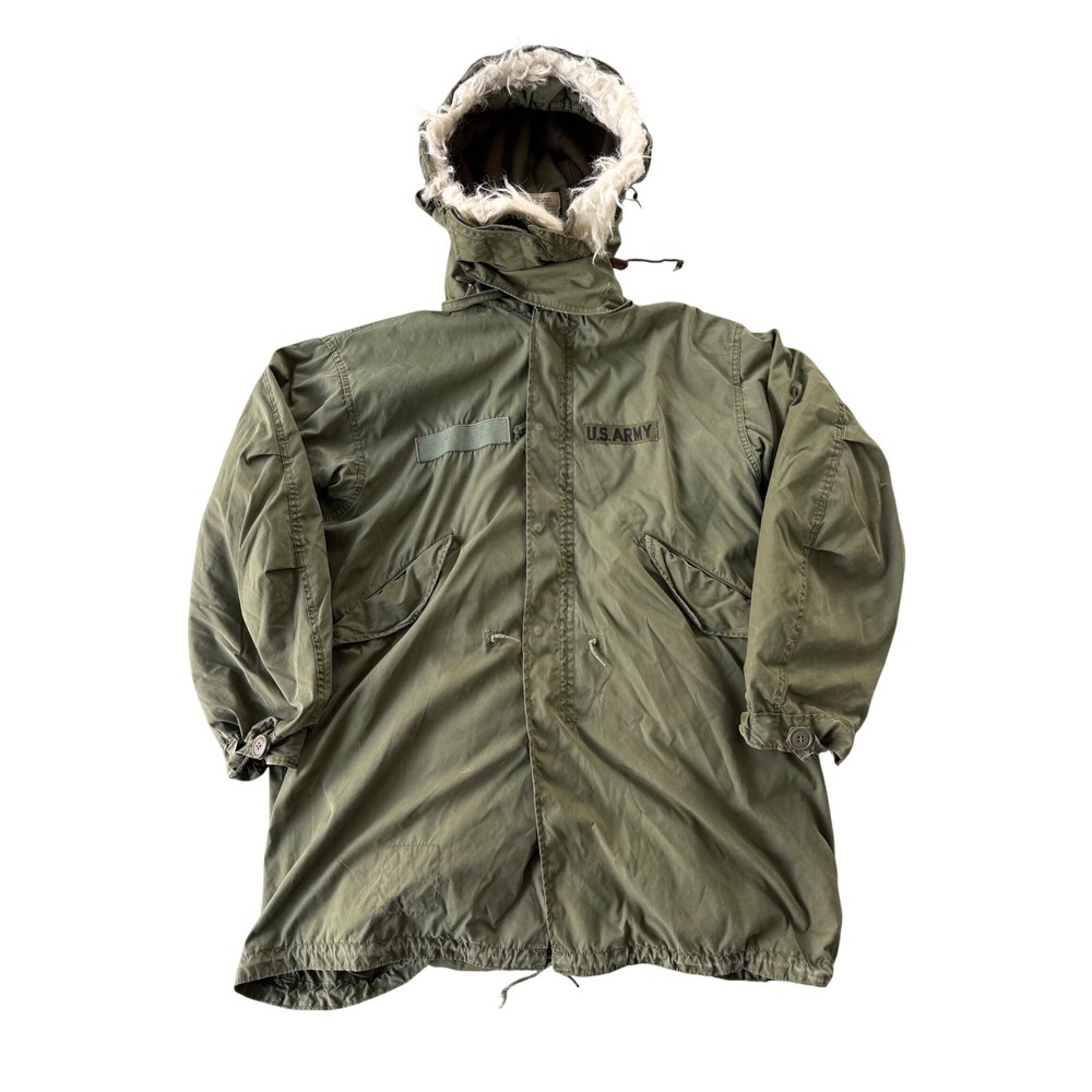 Vintage US Army M-65 Fishtail Parka Extreme Cold Weather Full Set Small